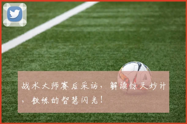 战术大师赛后采访，解读惊天妙计，教练的智慧闪光！